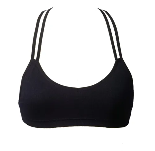 Sexy Nylon Applique Racerback Bralette - Comes in